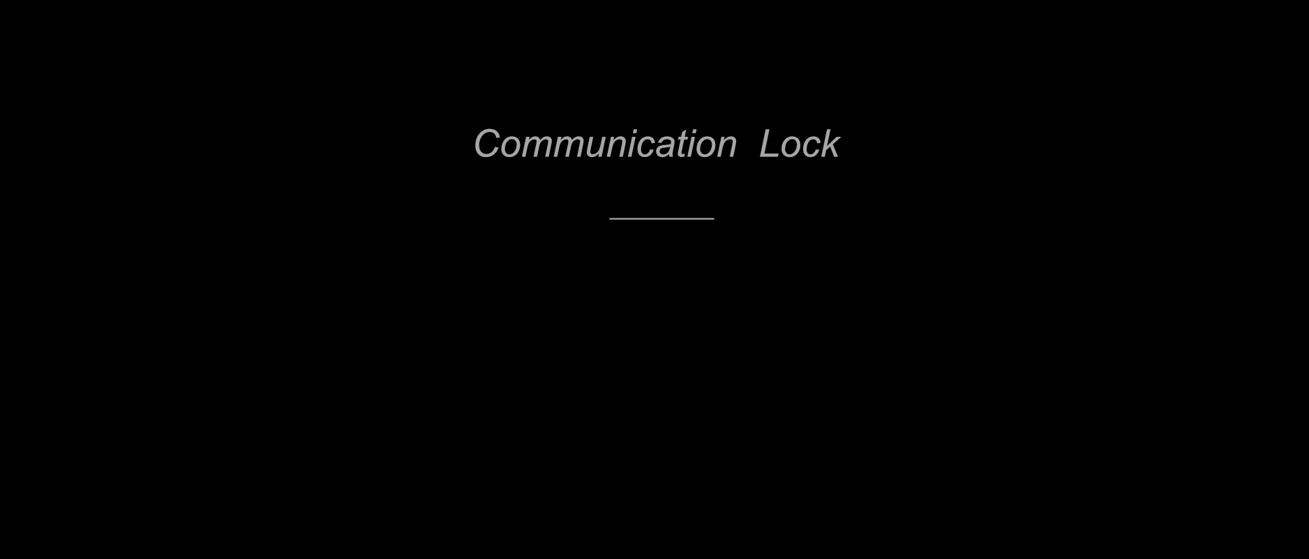 Communication Lock App